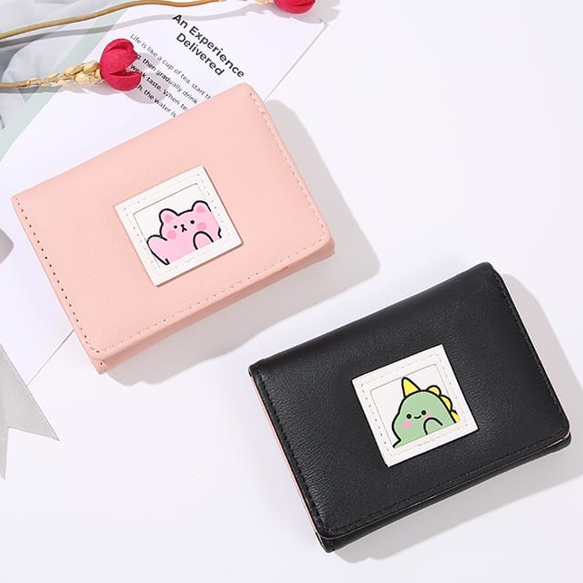 ♥DPS829♥ D230 Dompet wanita cantik dengan ikon kartun Dompet wanita kecil Dompet wanita lucu import Dompet wanita termurah Ideal untuk tamasya sehari-hari dan untuk membawa uang kembalian