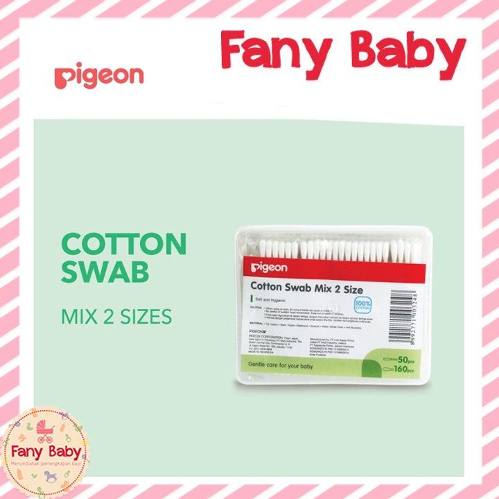 PIGEON COTTON SWAB MIX 2 SIZE