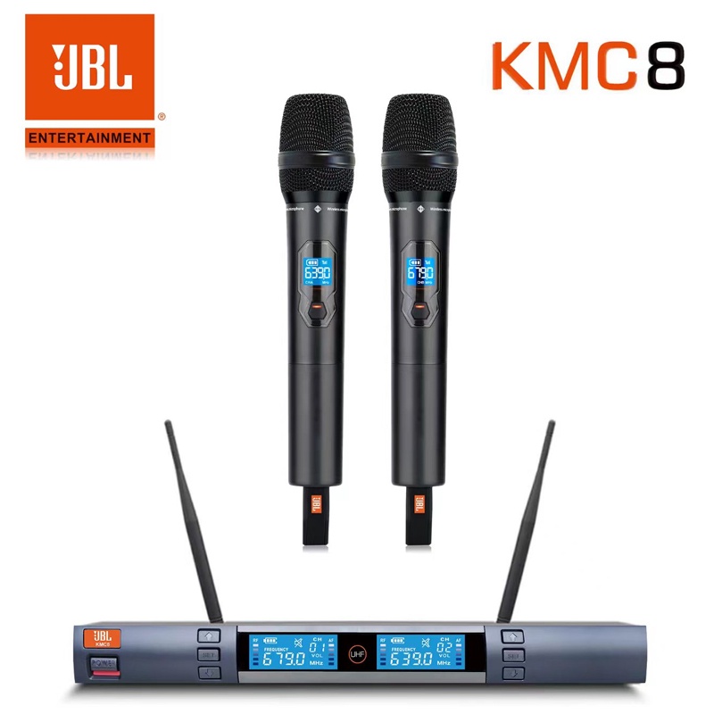 MIC WIRELESS KMC8 MICROPHONE MIC TANPA KABEL JBL MIC WR