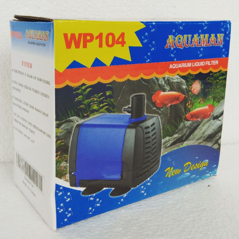 mesin pompa filter celup aquarium AQUAMAN WP 104 submersible pump kolam waterpump akuarium ph water pump