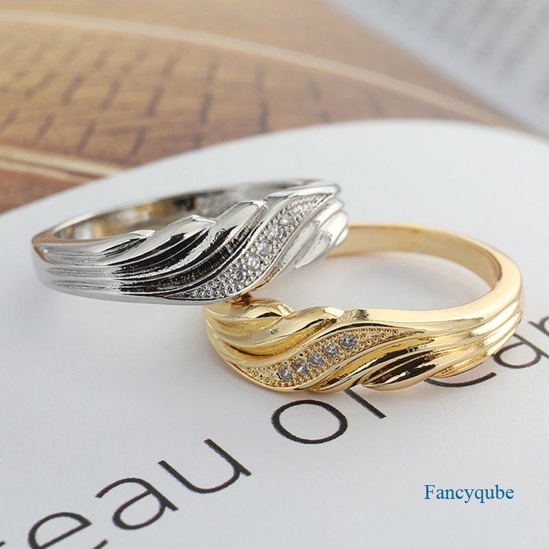 Sederhana Interwoven Cincin925 Sterling Silver Cubic Zirconia Jari Rings Untuk Perhiasan Fashion Wanita Halus