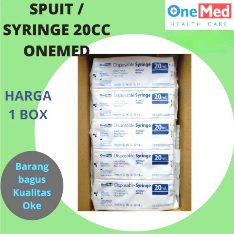 Spuit 20cc OneMed Syringe 20cc OneMed Spuit 20ml OneMed Spet 20cc Onemed