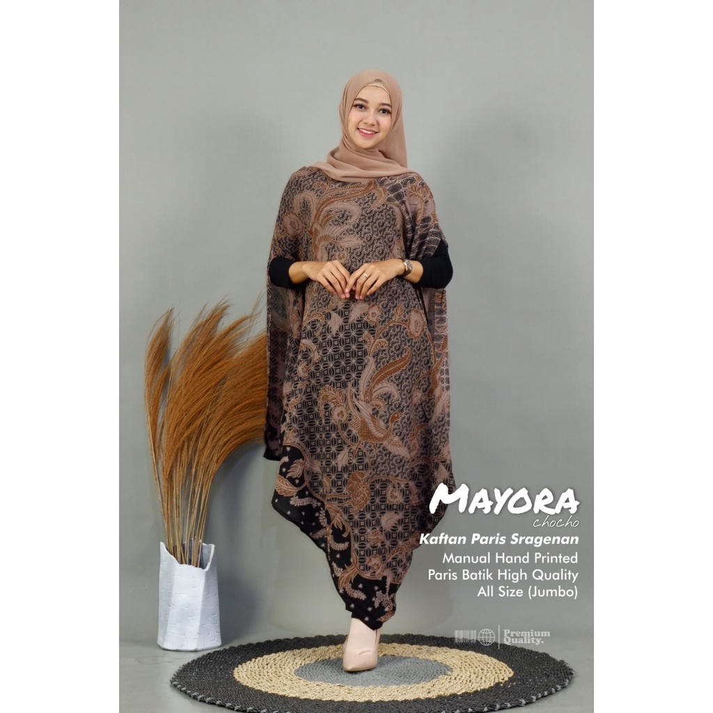 mayora kaftan abaya pakaian baju gamis dress syari gaun longdress dres maxy maxi super jumbo batik a