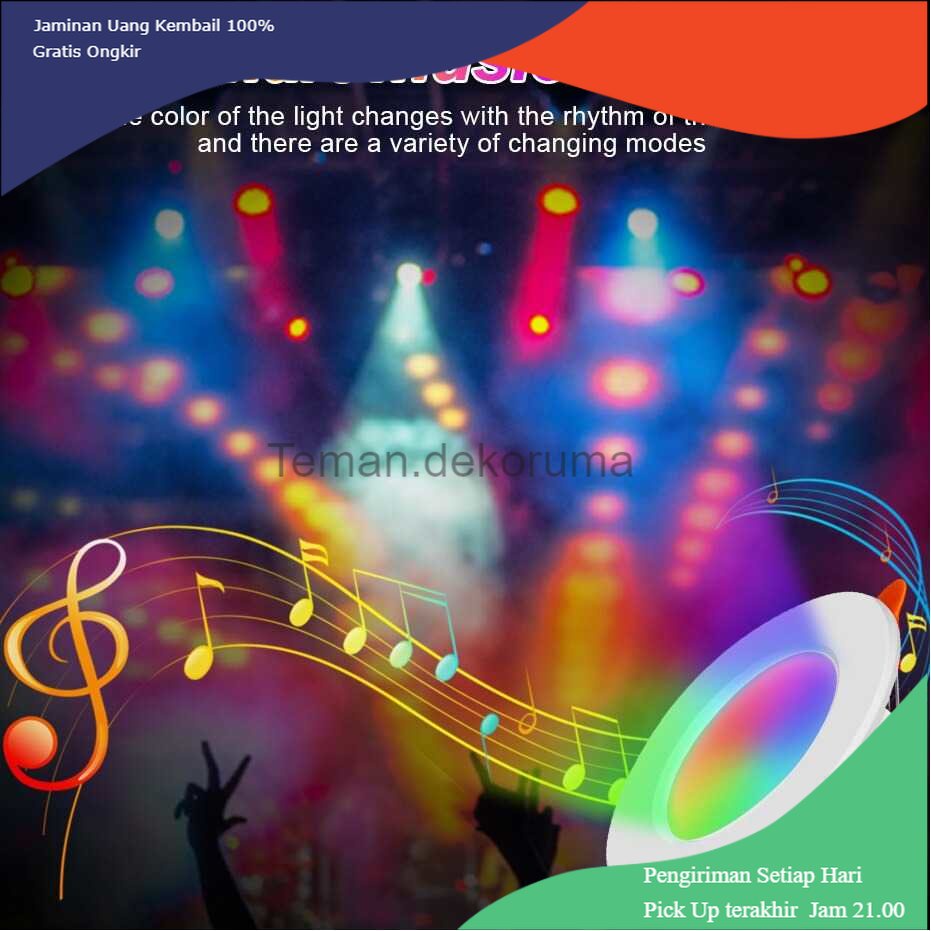 TD - LMP VBS Lampu Bohlam Downlight LED RGBCW Smart Bulb Bluetooth 10W - A61