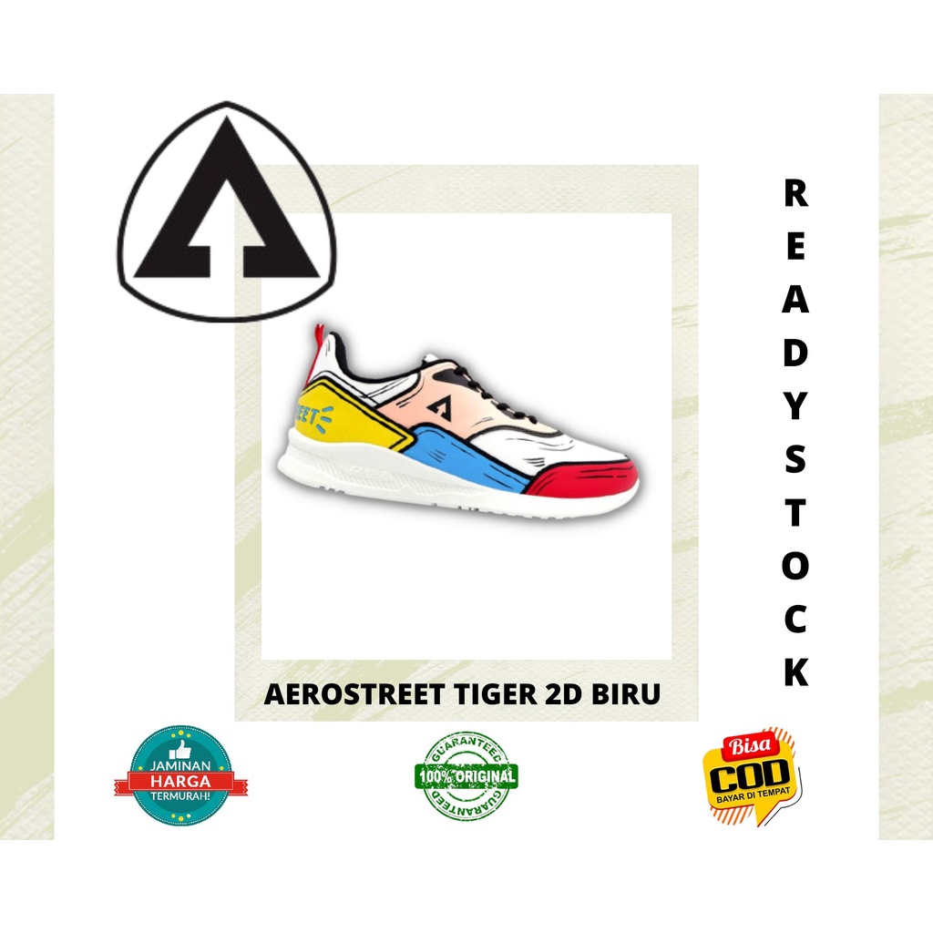 [ORIGINAL] AEROSTREET TIGER 2D BIRU PEACH