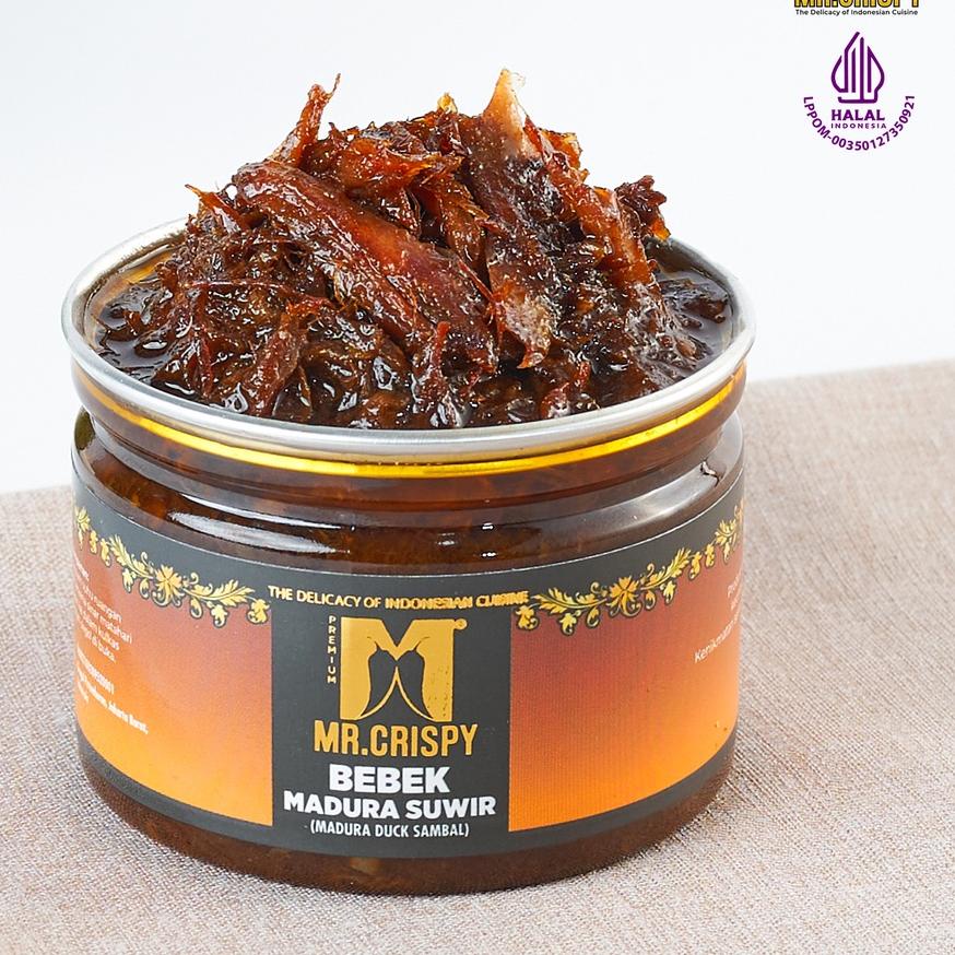 

Sale | KP8 | Bebek Madura Suwir/Sambel Bebek Madura/Bumbu Ireng Asli Madura Mr.Crispy