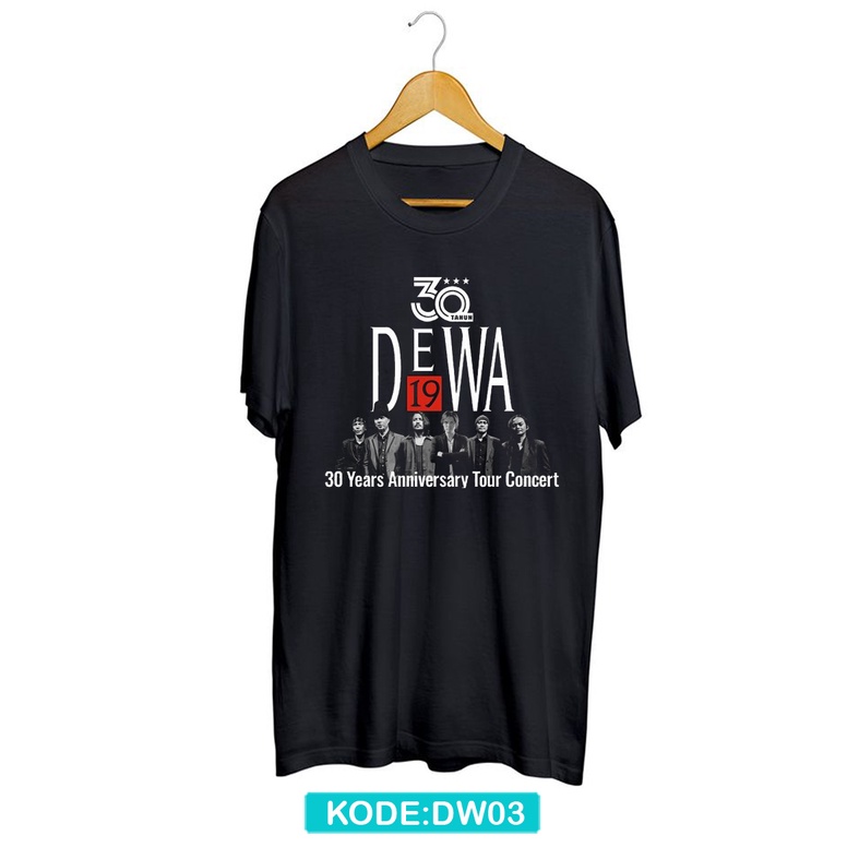 Kaos dewa 19 30 tahun anniversary bahan katun combed premium dw3