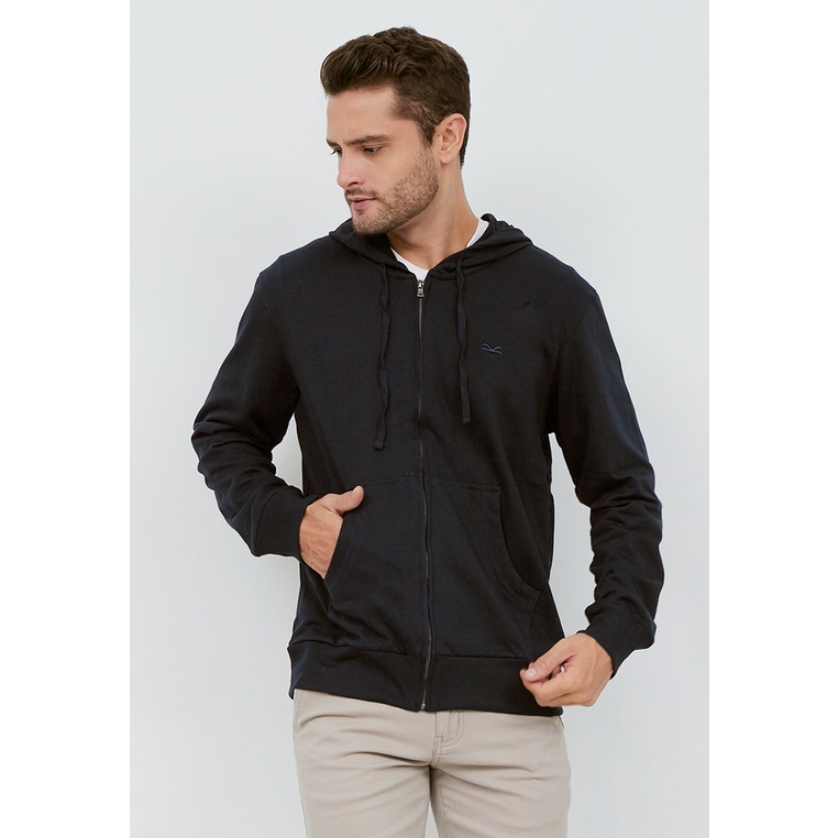 Carvil Woodie NVI Jaket Casual Pria Navy _A113