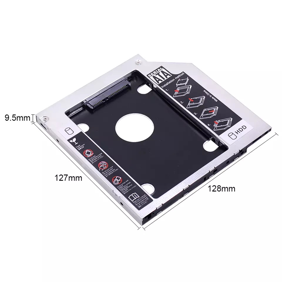 Universal 2.5 inch HDD Caddy 9.5mm SATA to SATA