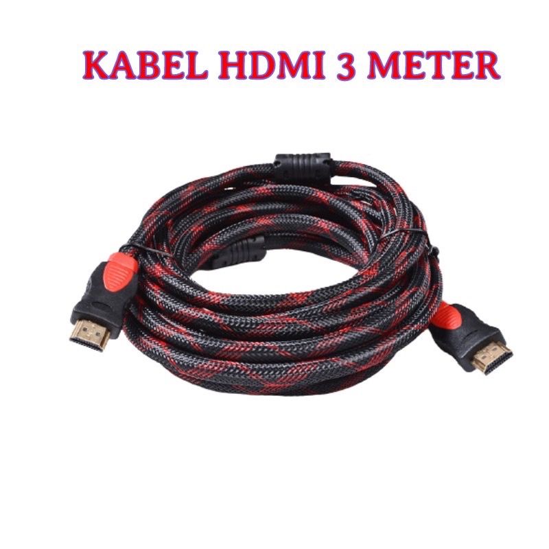 KABEL HDMI TV 1.5 METER 3 METER 5 METER CABLE HDMI TV SUPPORT 4K HD HIGH QUALITY HDMI