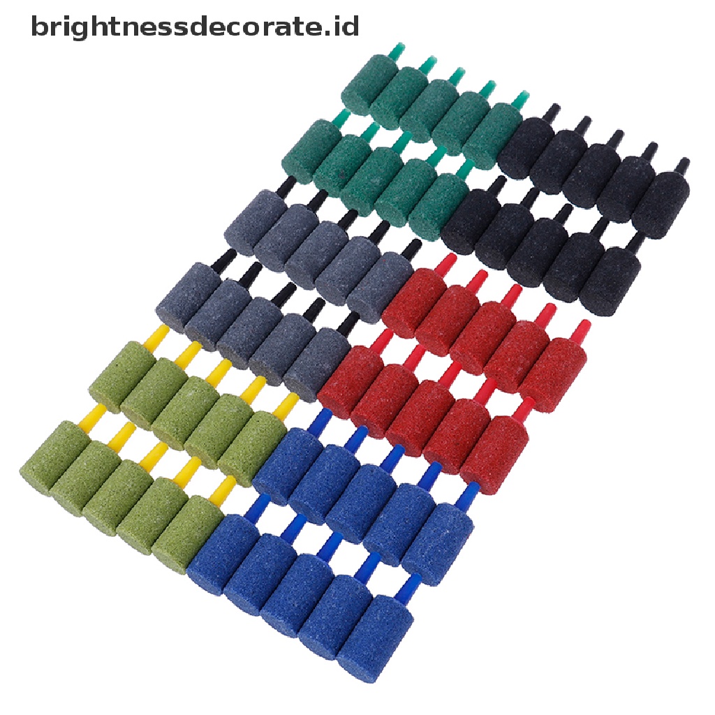 [Birth] 10pcs Silinder aquarium bubble air stone fish tank aeration aerator diffuser  [ID] Baju Kaos Distro Pria Wanita Lengan Panjang [ID]