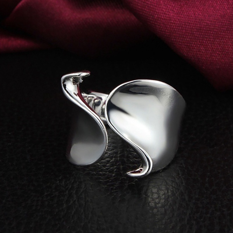 Cincin925 Sterling Silver Desain Unik Halus Untuk Wanita Perhiasan Jari Yang Indah Cincin Terbuka Yang Dapat Disesuaikan Untuk Pesta Hadiah Ulang Tahun