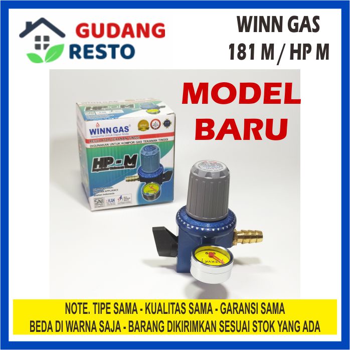 Regulator Gas High Pressure WINN W 181 M Kepala LPG Tekanan Tinggi