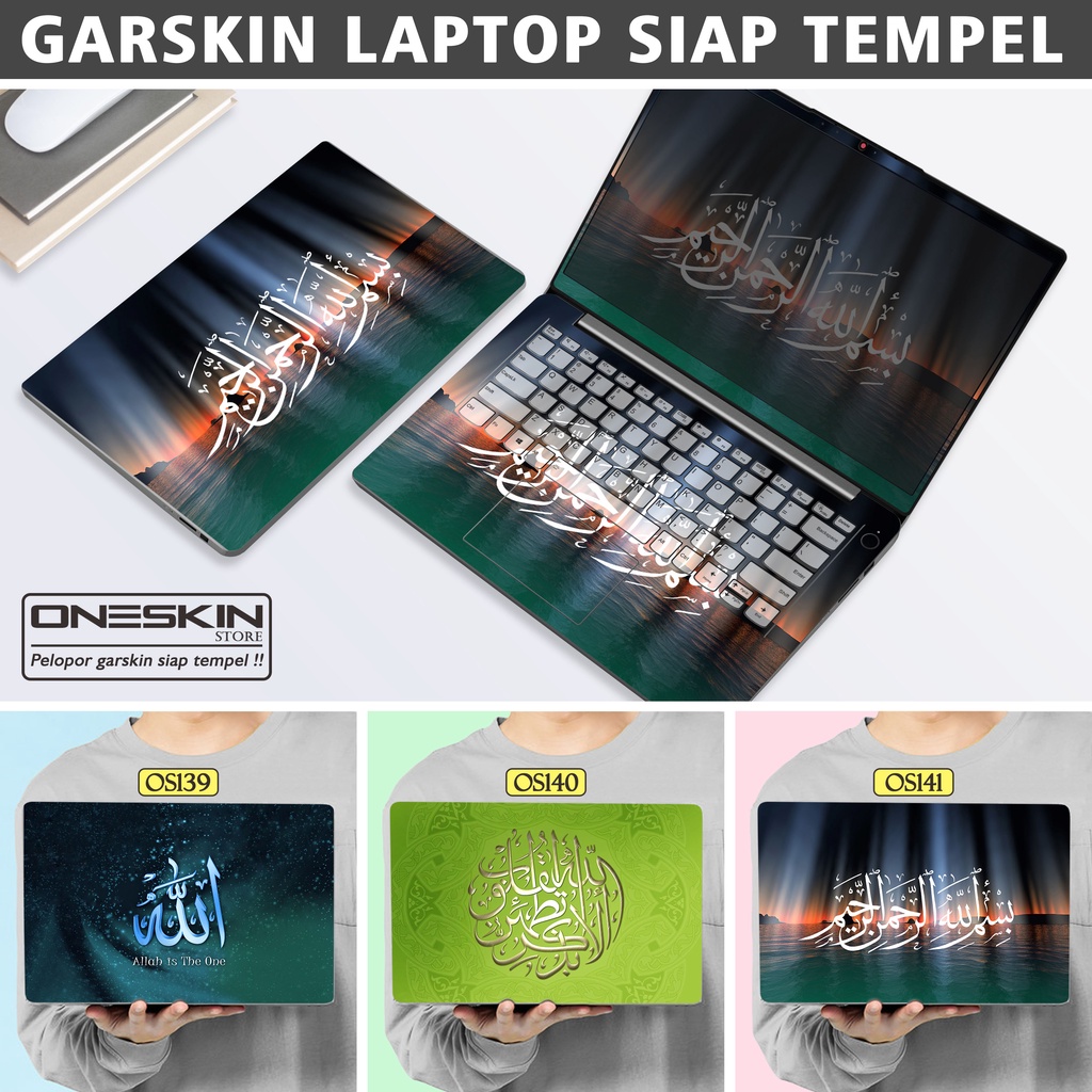 Garskin Sticker Laptop Protector Macbook Full Body Bottom Bezel Palmrest Skin Islamic