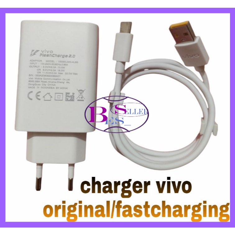 Charger vivo tipe c original 100%/fastcharging Bergaransi 1 Minggu