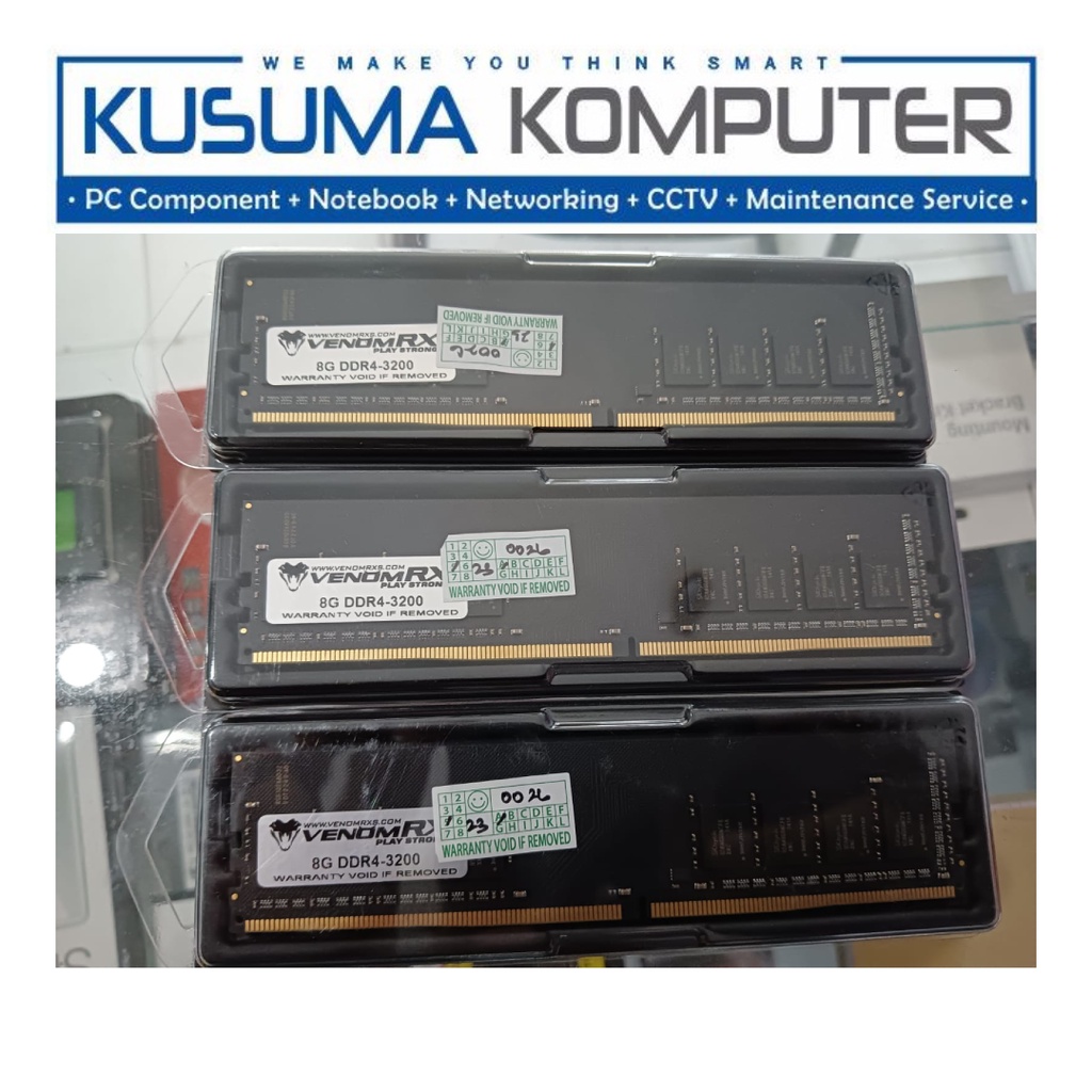 Ram Venomrx Longdimm 8GB Single DDR4 3200MHz 3200