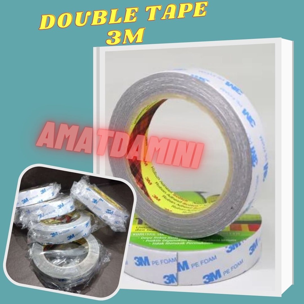 

✔ COD PAKET ✔ DOUBLE TAPE BUSA 3M PE FOAM TAPE 2CM X 4METER Perekat Mobil Motor | isolasi bolak balik double tape 3M