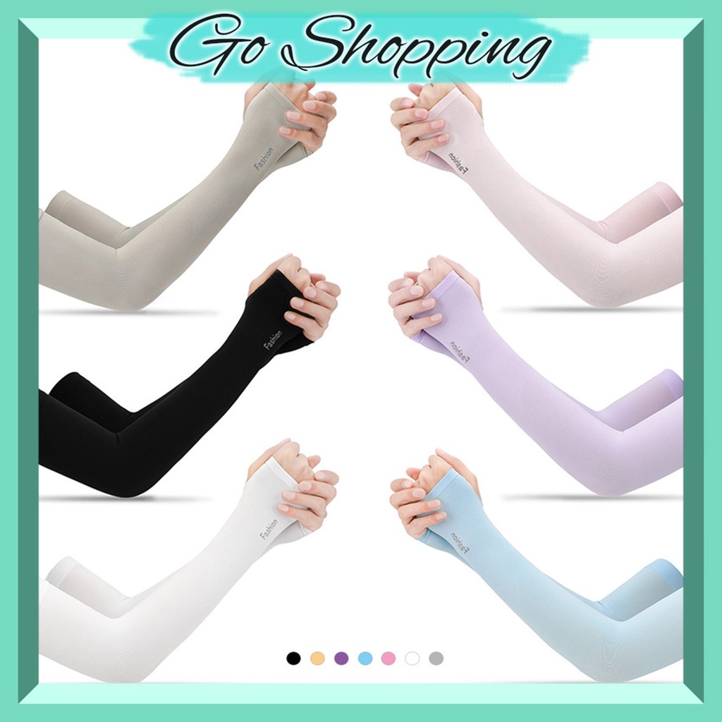 GO! ST1035 Manset Tangan Handsock Muslimah manset stocking lengan polos pria wanita