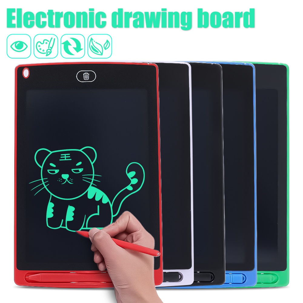 8.5 Inch Grafiti Anak Sketchpad Mainan Menulis Tablet Papan Gambarlcd Tulisan Tangan Blackboard 5warna Papan Gambar Ajaib Untuk Anak-Anak