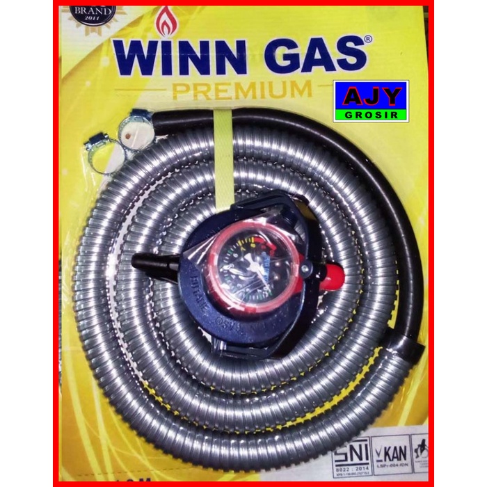 Regulator Selang Paket Winn Gas W 900 M + Selang Gas Winn Gas