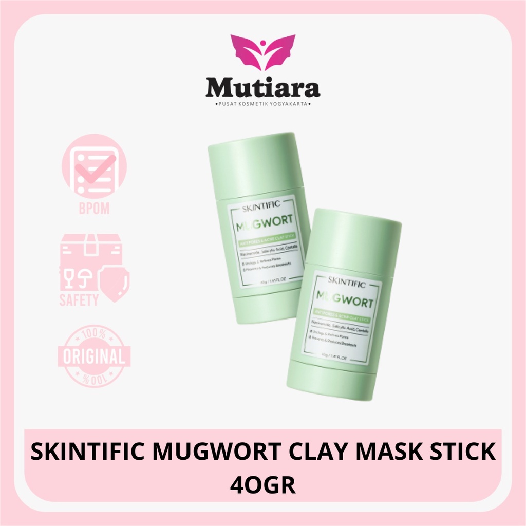 Jual SKINTIFIC MUGWORT CLAY MASK STICK 4OGR | Shopee Indonesia