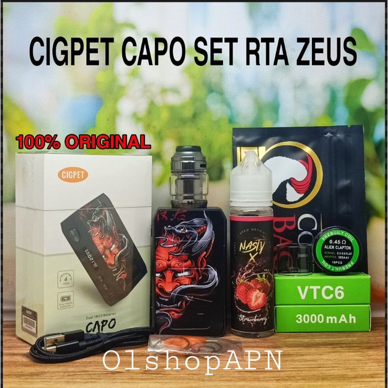 Elektronik viral NEW PROMO ELEKTRONIK C A P O 126W 100% Original fullset TANK R T Aberkualitas ORIGINAL