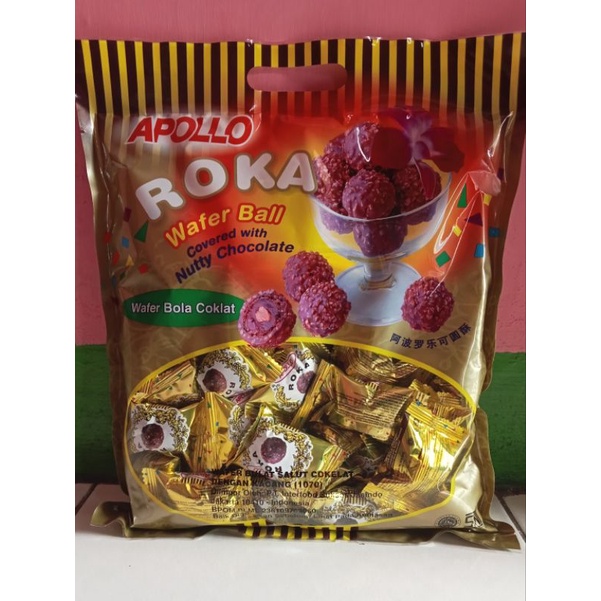 

APOLLO ROKA WAFER BALL COKELAT ISI 50 PCS ORIGINAL MURAH - 300gr