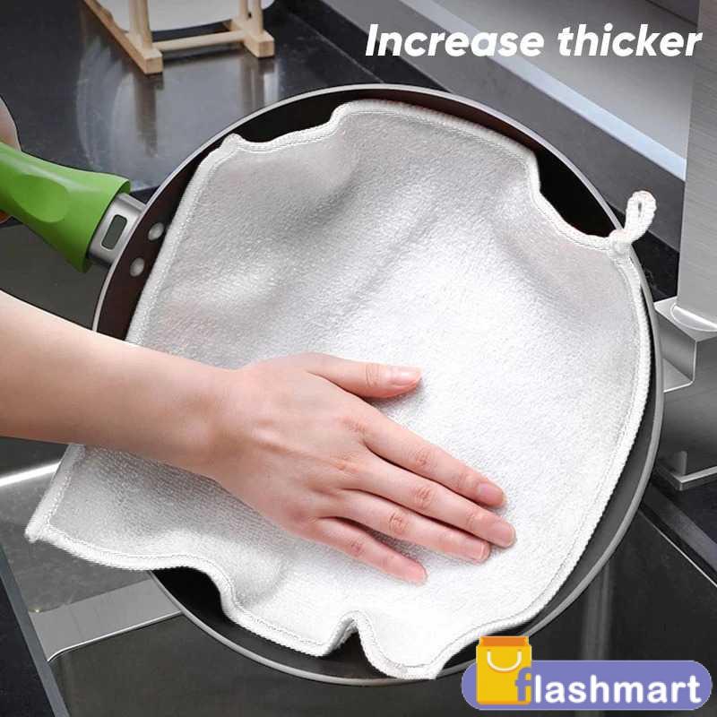 Flashmart Kain Lap Dapur Microfiber Cleaning Cloth 18x22cm 3 PCS - J146