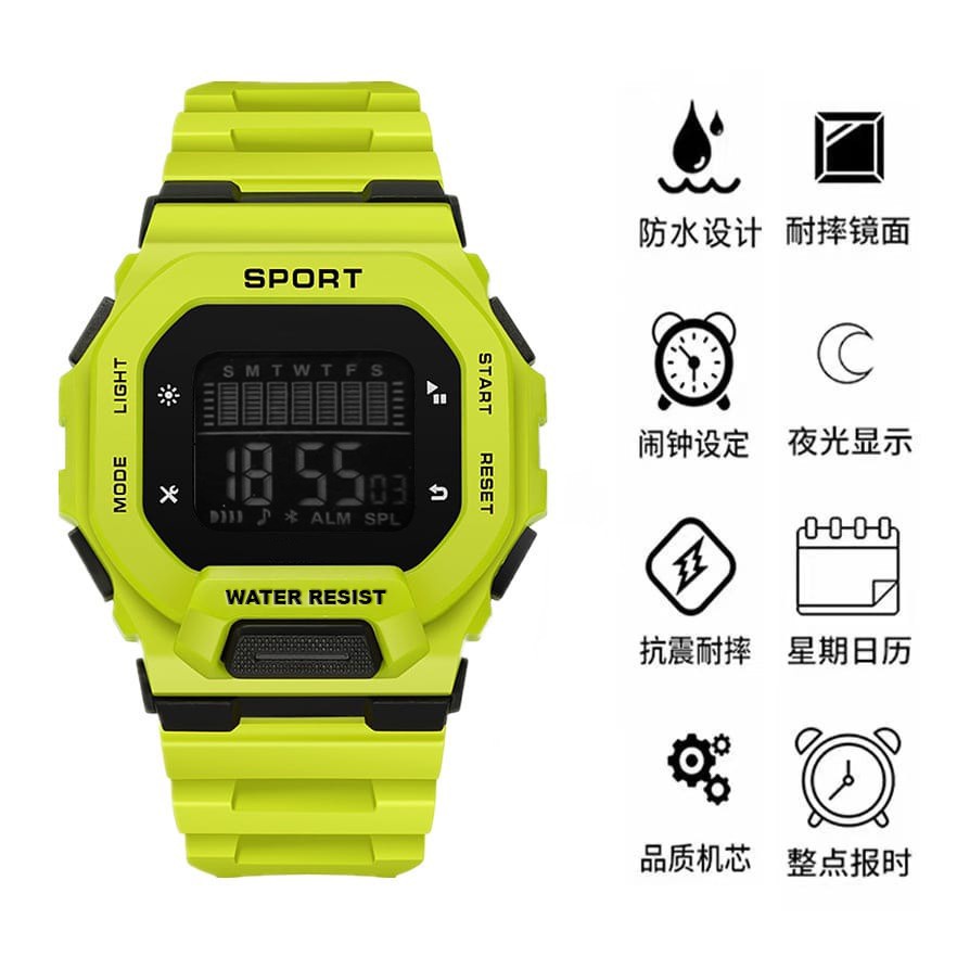 HOT SALE!!! Jam TANGAN SPORT DIGITAL RUBER Water Resist Berenang Mandi Hujan -