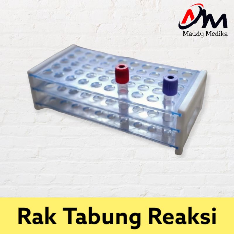 Rak Tabung Reaksi Plastik  Organizer Tabung Laboratorium