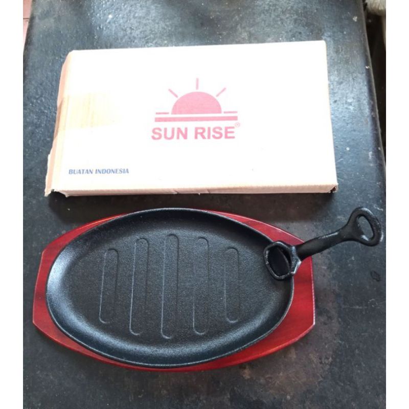 Steak Hot plate / piring steak oval besar