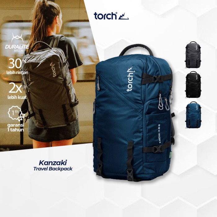 Torch Tas Ransel - Light Travel Backpack Kanzaki Classic 30 Liter