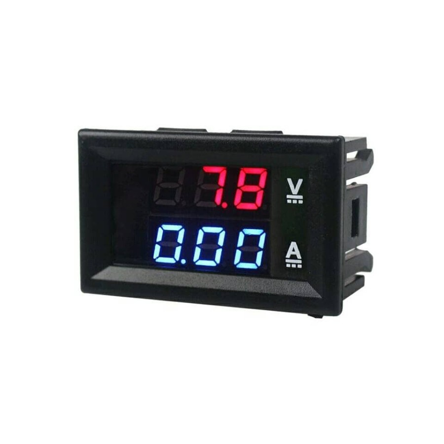 Mini Digital Voltmeter Ammeter DC 100V 10A Panel Amp Volt Meter Tester Detector Dual LED Display