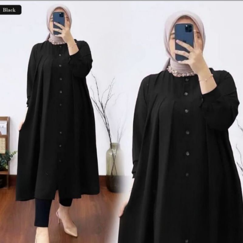 HD16:[BISA COD][JOI LONG TUNIK] [MIDI DRESS][ GAMIS  WANITA] [ TUNIK LEBARAN 2023][ FASHION MUSLIM TERBARU ][ATASAN WANITA TERLARIS][ LONG TUNIK MASA KINI  ][BAHAN SHAKILA PREMIUM HQ ][OOTD TER HITS ] [ SIZE S M L XL]