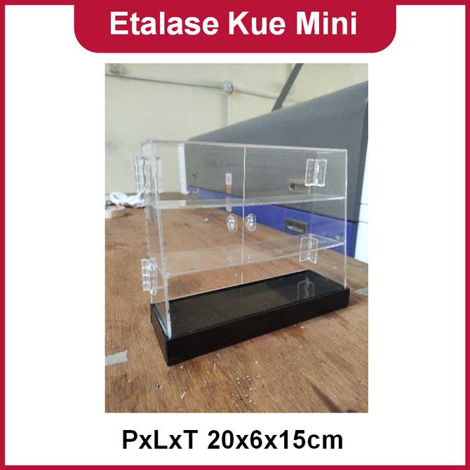 Etalase Kue Mini PxLxT 20x6x15cm