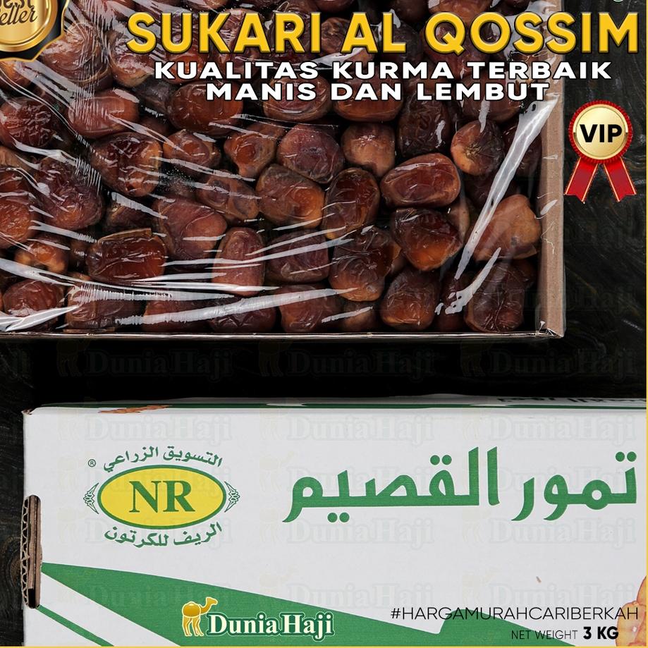 

FIA603 Kurma SUKARI 3KG Kualitas Super Premium VIP Grade A Exclusive Packing / Sukkari Basah +