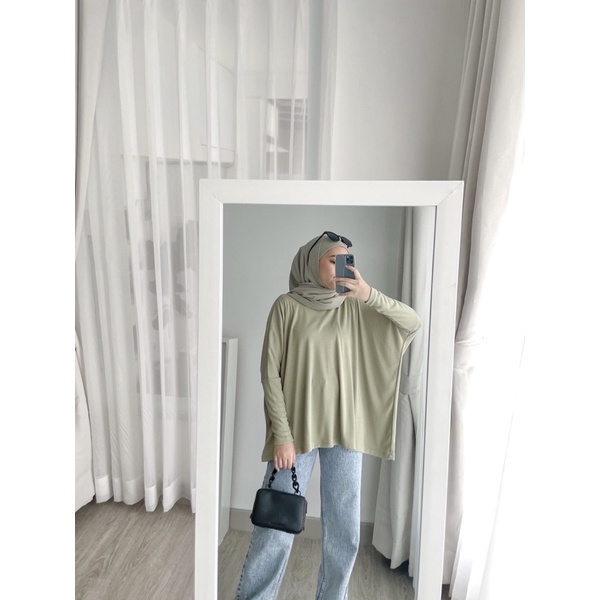 Knit Batwing Oversize Top