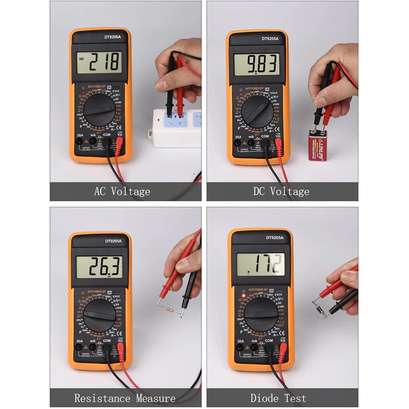 RICHMETERS Pocket Size Digital Multimeter - Yellow - 7ROTE0YL