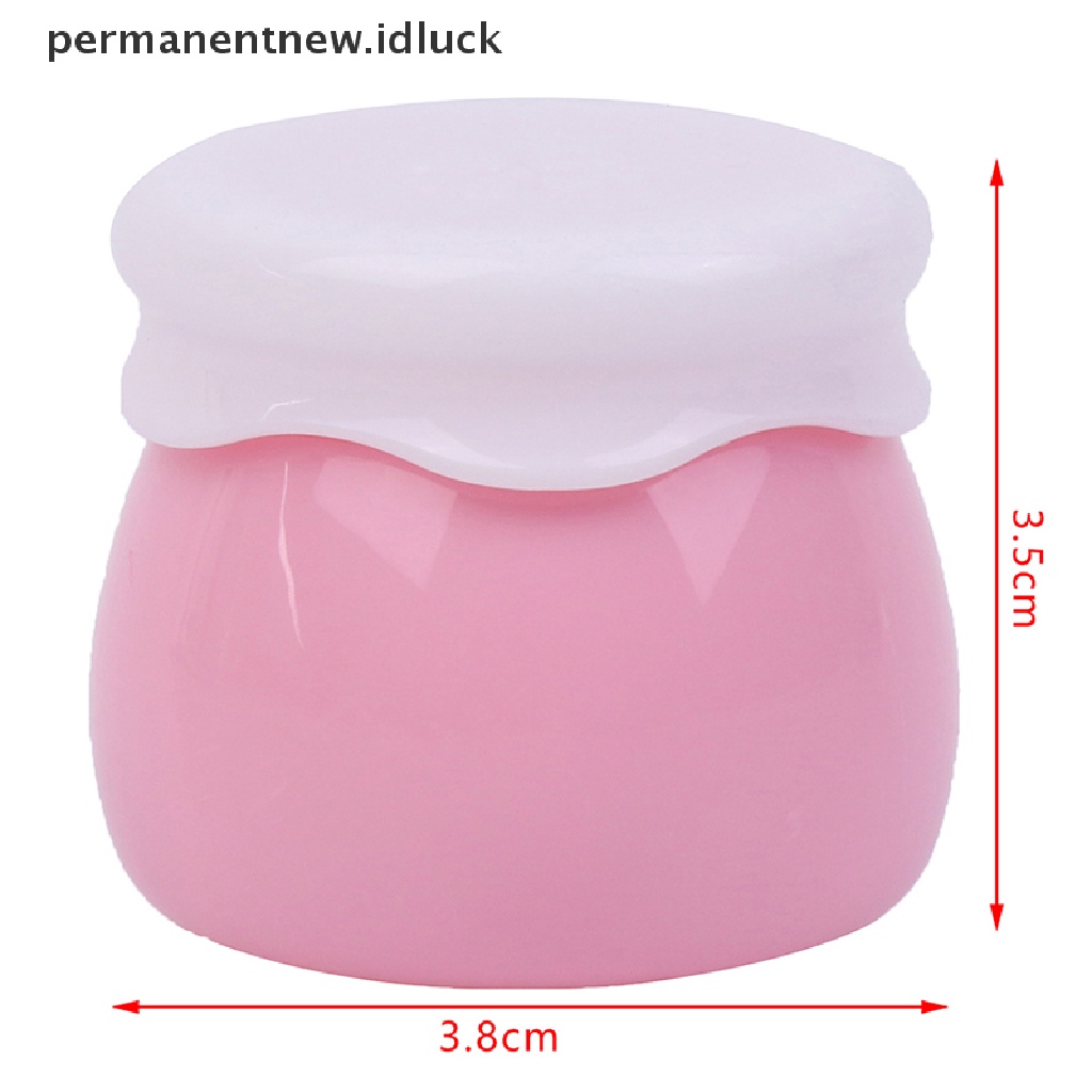 [luckypermanentnew] 1pc Toples Selai Akrilik Transparan Botol Cream Wajah Wadah Bumbu Portable [ID]