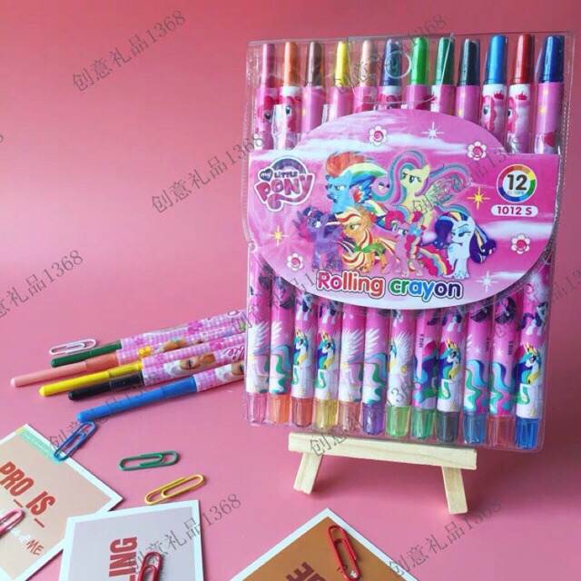 

[LS2]Crayon Putar Panjang 12 Warna/Rolling Crayon/Oil Pastel