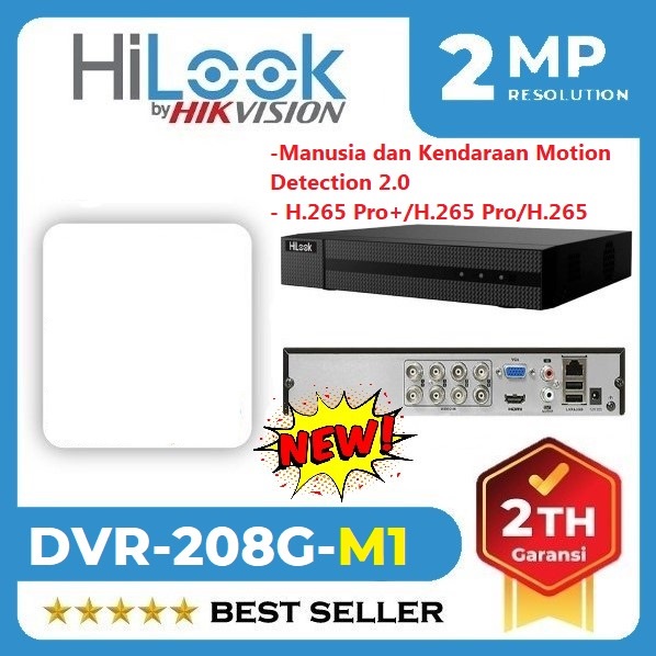 Paket CCTV HiLook 2MP COLORVU 8 KAMERA HDD 2TB SIAP PASANG