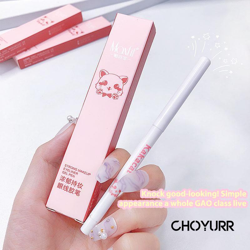 【COD】Eyeliner Waterproof Mata Pink White Twisted  Tahan Air Simple Eyeliner Long-lasting Anti Smudge Murah-CH