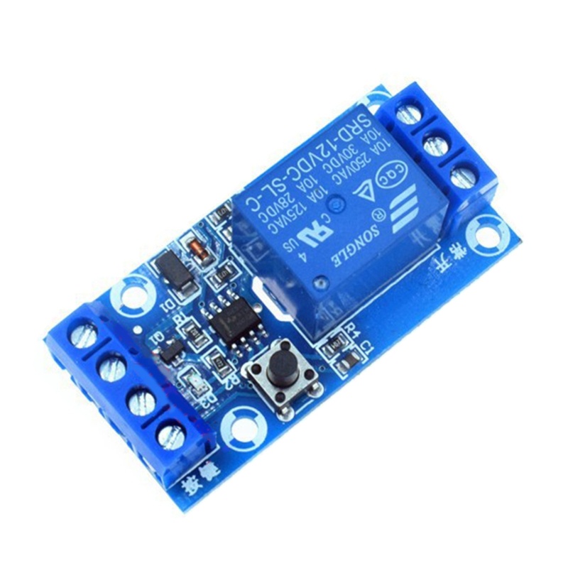 Zzz 12V Saklar Modifikasi Mobil Tombol Tunggal Start &amp; Stop Self-locking MCU-control