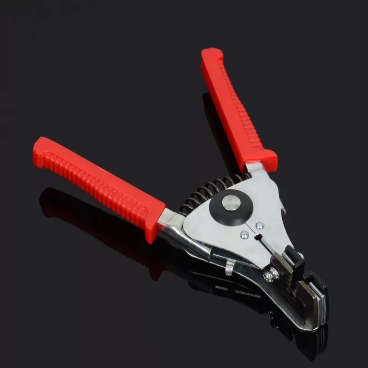 Tang Kupas Kabel Pengupas Potong Gunting Pemotong Kabel Wire Stripper Model V Merah