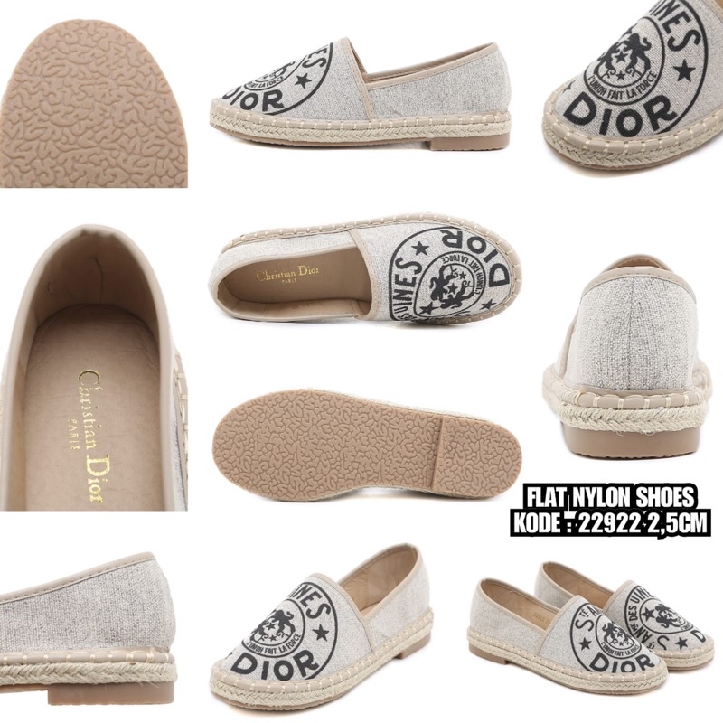 NYLON FLAT SHOES 22922