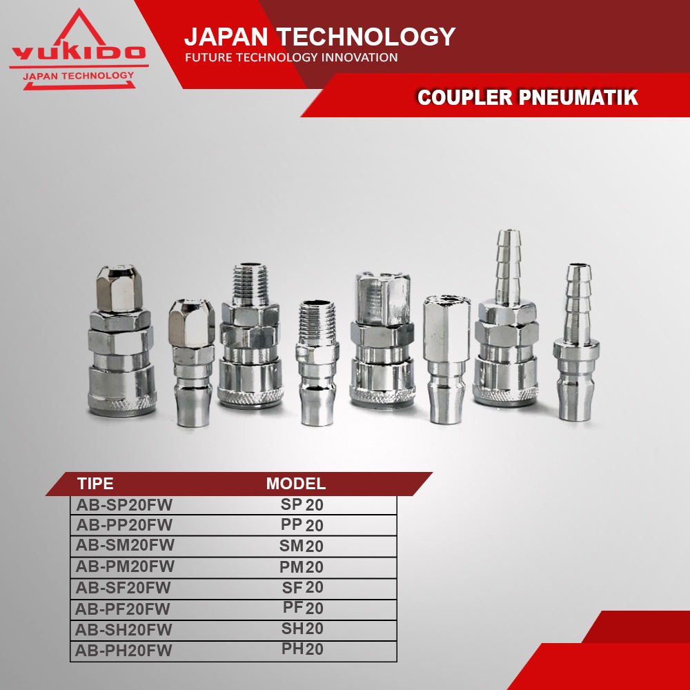 PROMO !! TERMURAH Sambungan Selang Kompresor Adaptor Selang Angin Tekiro copler Quick coupler SAMBUNGAN SELANG ANGIN Spray Gun Kompresor COUPLER PF20 SF20 SH20 PH20 SM20 PP20 PM20 SP20