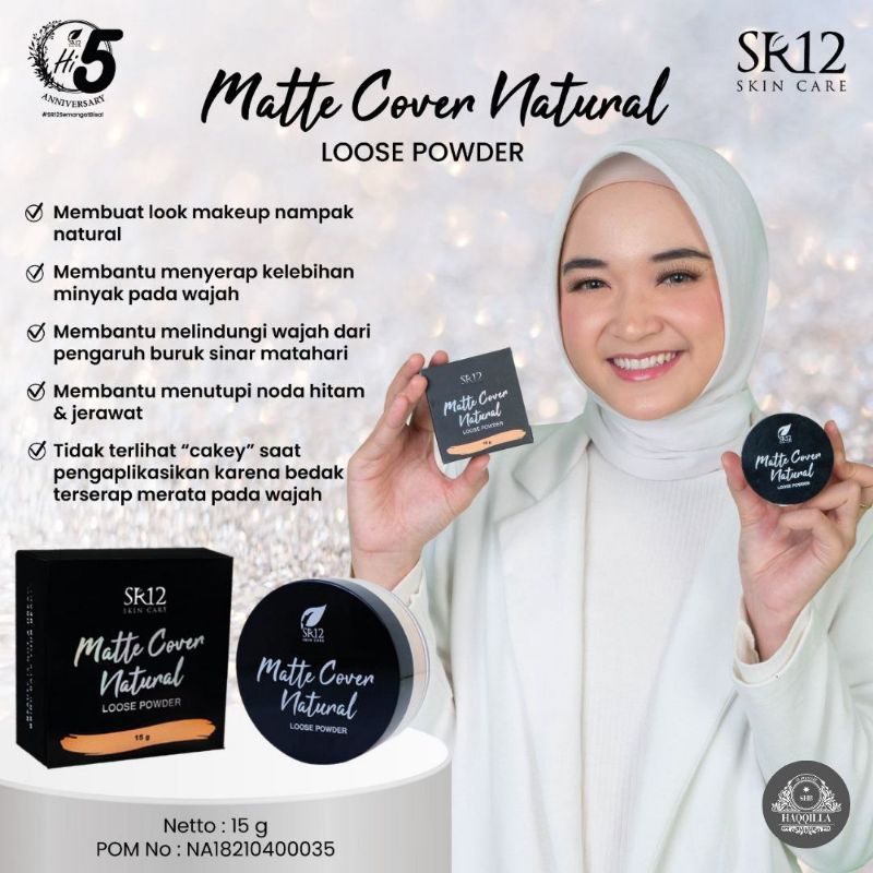 Bedak Tabur SR12 / SUPER RINGAN / TAHAN LAMA / WUDHU FRIENDLY