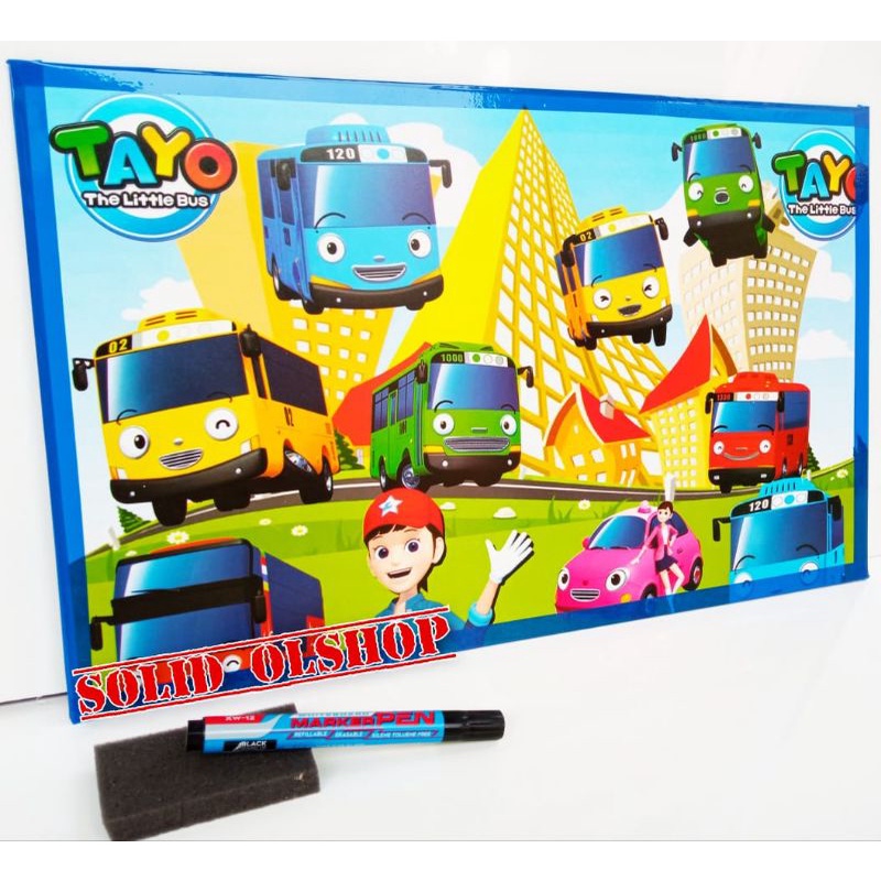 

papan tulis anak white board karakter ukuran 30x50 cm /papan tulis anak