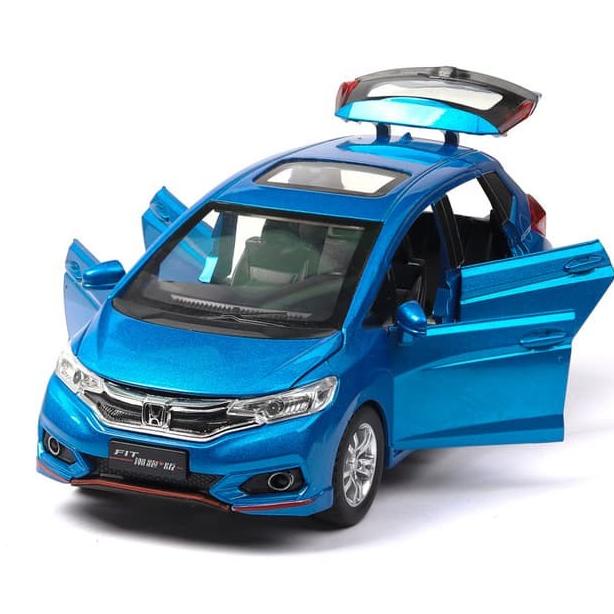 miniatur Diecast 1/32 1:32 mobil Honda jazz fit mainan anak
