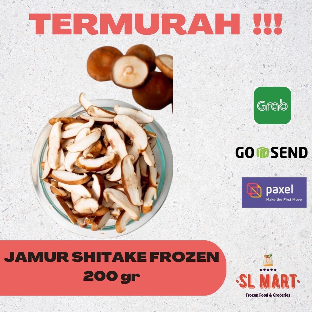 Jual Frozen Mushroom Shiitake/Shitake/Jamur Shiitake/Shitake Beku 200